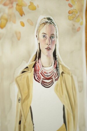 Ukrainian Woman Watercolour